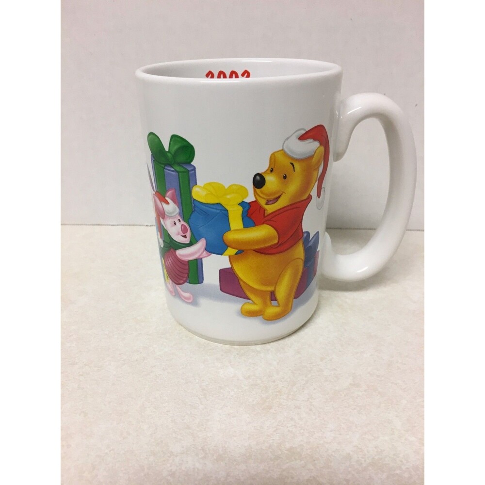 Disney Winnie the Pooh 2002 Christmas Mug Tigger Piglet